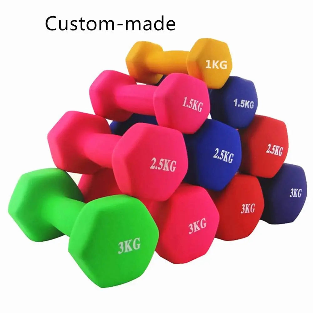 💪 Hexagonal Frosted Dumbbell for Women & Kids | Perfect for Aerobics & CrossFit | 1.5kg & 1kg Options