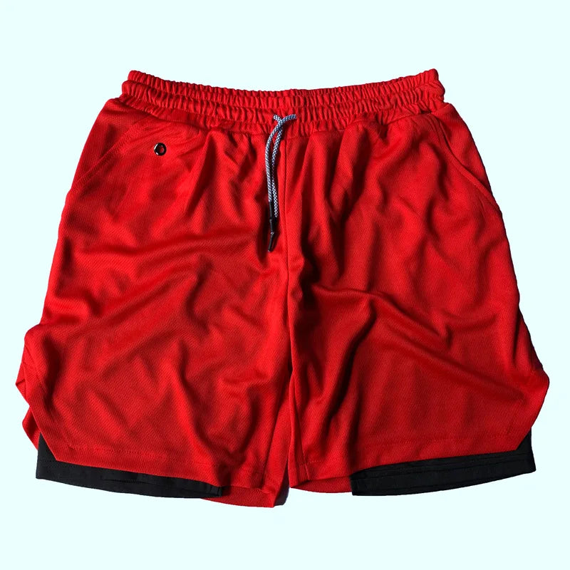 2024 Newest Running Shorts Men 2 in 1 Training Gym Shorts Fitness Men Joggers Jogging Summer Sports Shorts Workout Short Pants