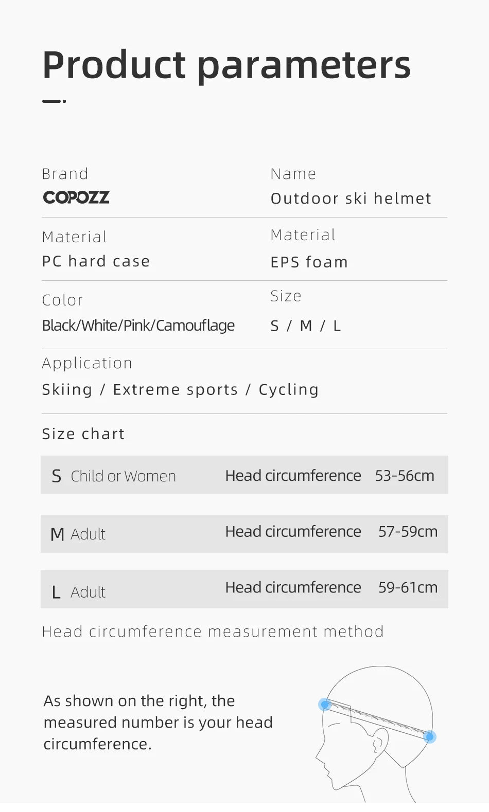 ❄️ Copozz Ski Helmet | Half-Coverage Snowboard & Moto Safety Helmet | Winter Warm Helmet for Men, Women, Adults & Kids