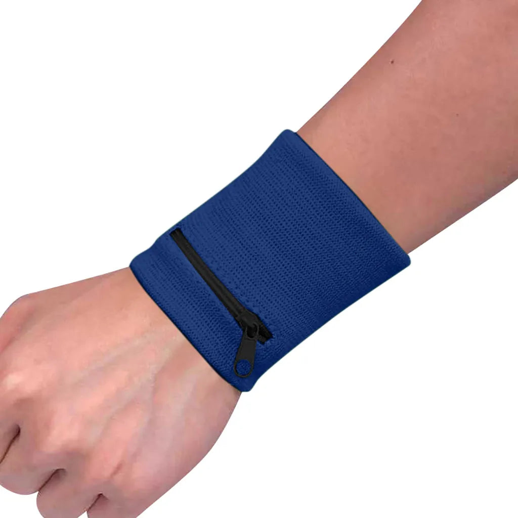 Unisex Zipper Wrist Wallet Pouch – Sports Arm Band Bag for MP3, Keys, Cards & More