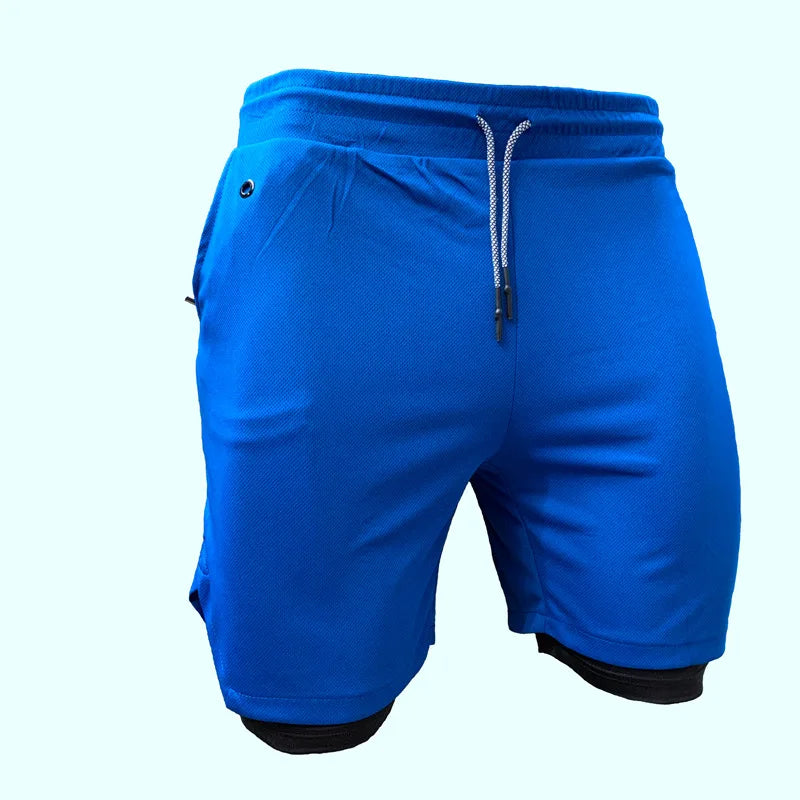 2024 Newest Running Shorts Men 2 in 1 Training Gym Shorts Fitness Men Joggers Jogging Summer Sports Shorts Workout Short Pants