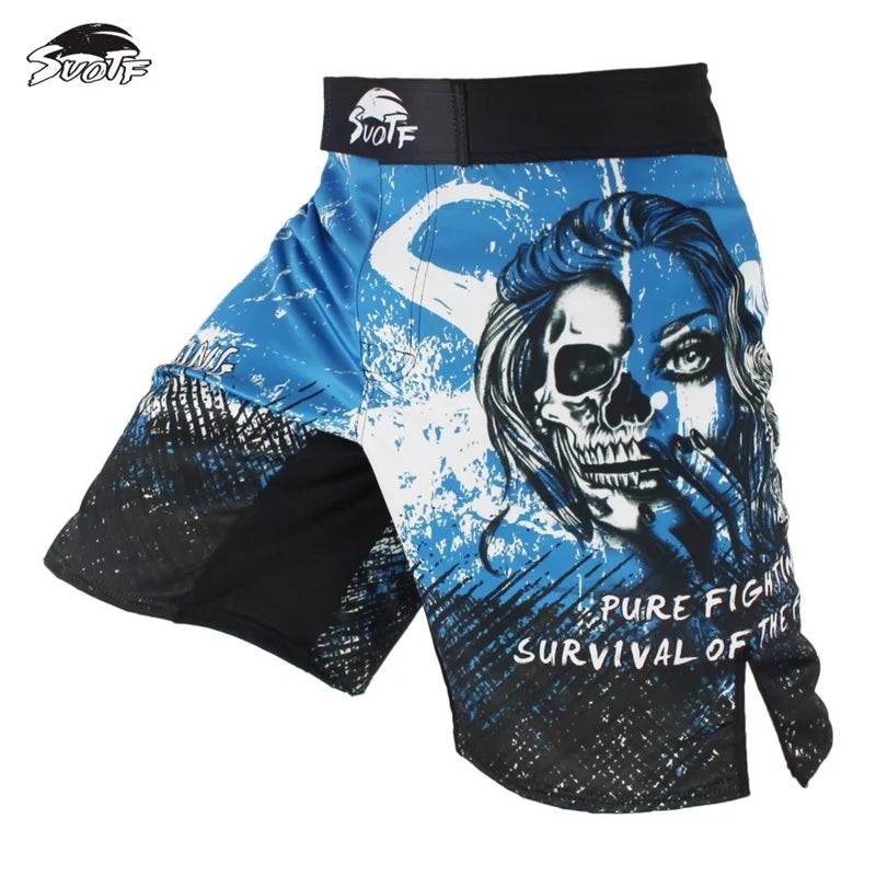 🐍 Snake Scale Fitness MMA Boxing Shorts | Ferocious Tiger Muay Thai Fight Shorts | Breathable Kickboxing Gear