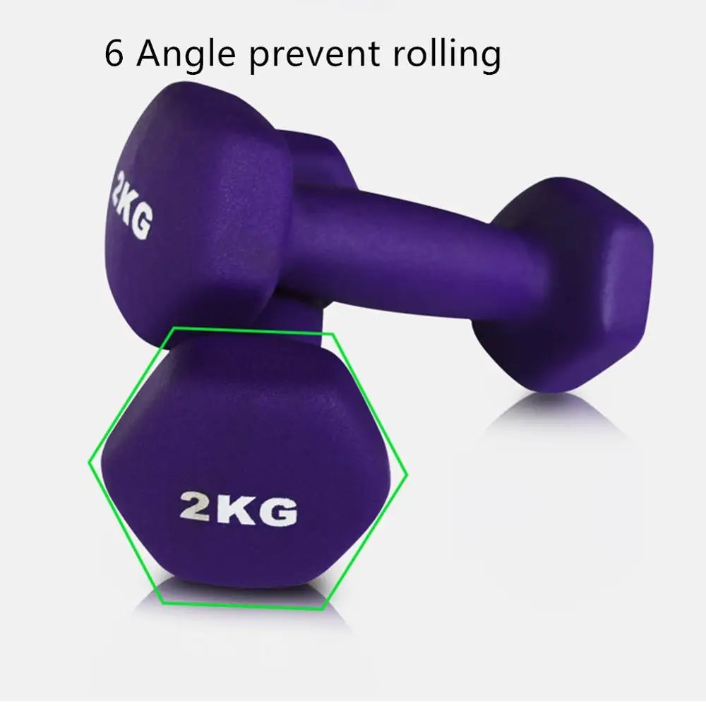 💪 Hexagonal Frosted Dumbbell for Women & Kids | Perfect for Aerobics & CrossFit | 1.5kg & 1kg Options