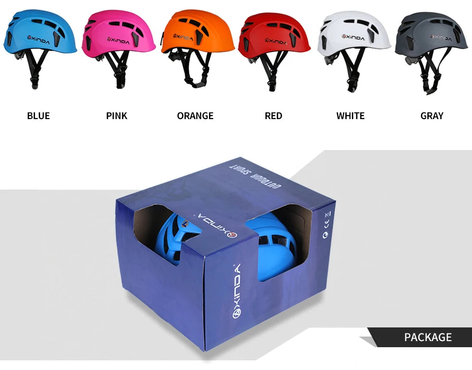 🪖 Outdoor Rock Climbing Helmet | Speleology & Mountain Rescue Equipment | Safety Helmet for Caving & Work