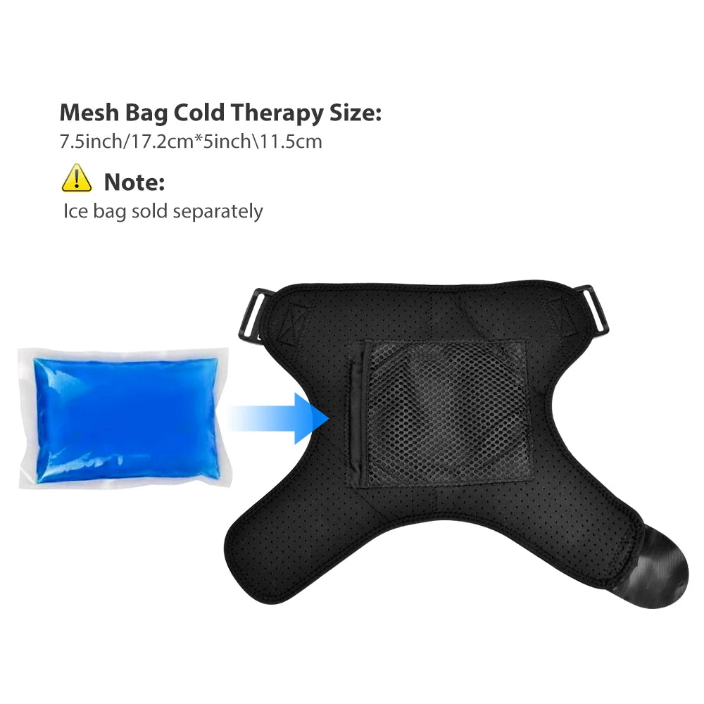 🌟 Heat Therapy Shoulder Brace – Adjustable Heating Pad for Frozen Shoulder, Bursitis, Tendinitis & Strain | Hot & Cold Support Wrap 🔥❄️