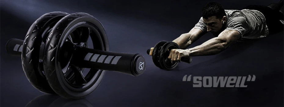 🏋️‍♂️ High-Quality ABS Roller - 15cm Mute Double-Wheel Abdominal Fitness Equipment 🏋️‍♀️