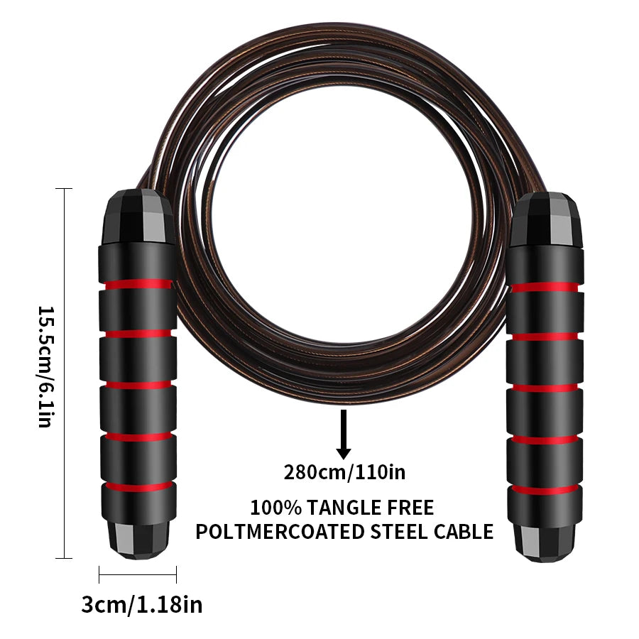 Rapid Speed Jump Rope: Adjustable Steel Wire Skipping Rope for High-Intensity Workouts