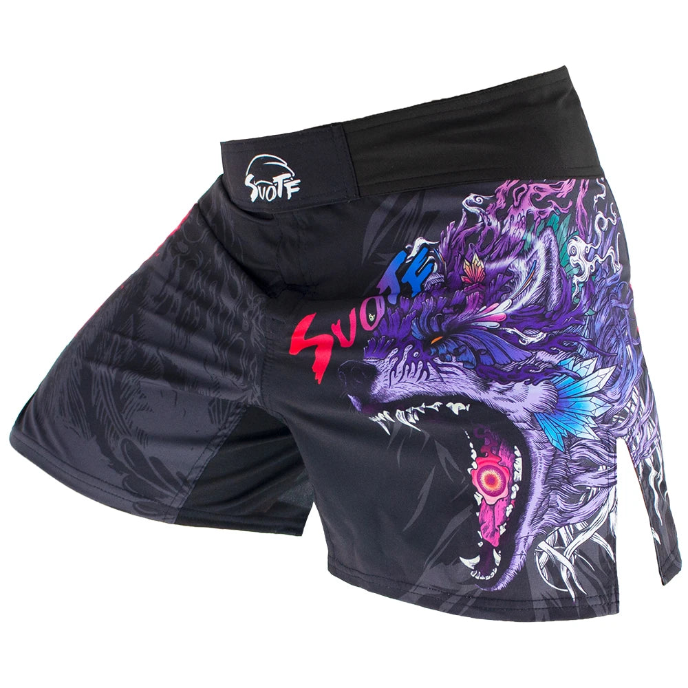 🐍 Snake Scale Fitness MMA Boxing Shorts | Ferocious Tiger Muay Thai Fight Shorts | Breathable Kickboxing Gear