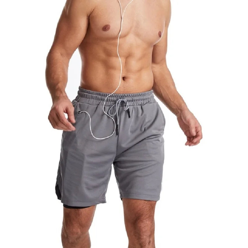 2024 Newest Running Shorts Men 2 in 1 Training Gym Shorts Fitness Men Joggers Jogging Summer Sports Shorts Workout Short Pants