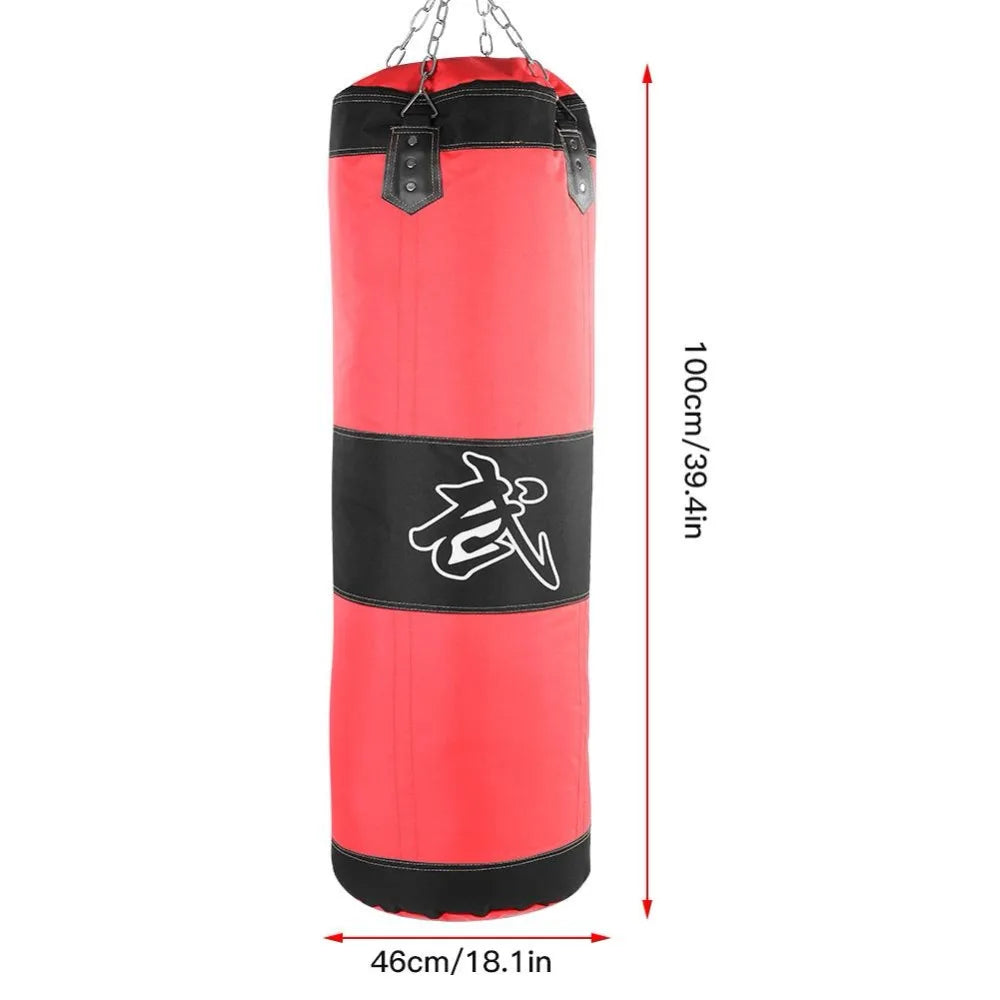 Heavy-Duty Hanging Boxing Sandbag Set – Ideal for Boxing, Kickboxing, and Karate Training – Includes Gloves & Wrist Guard 🥊