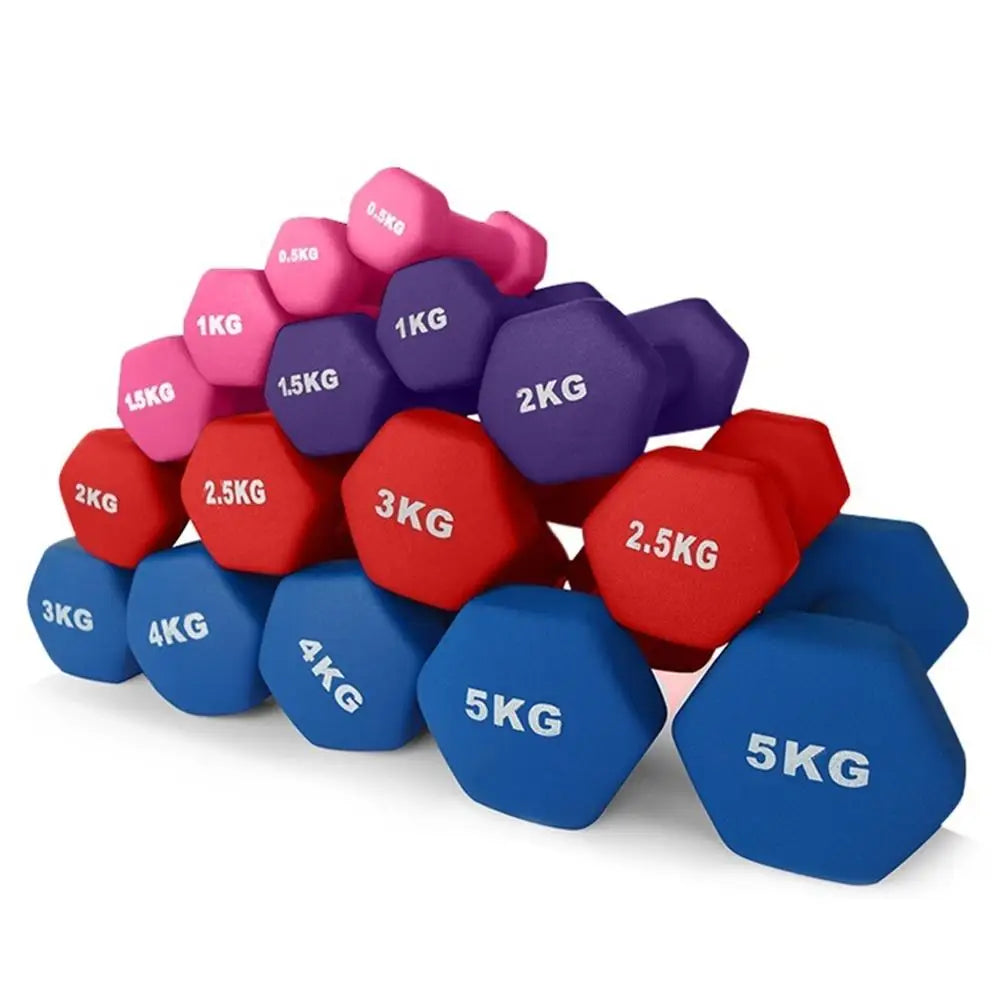 💪 Hexagonal Frosted Dumbbell for Women & Kids | Perfect for Aerobics & CrossFit | 1.5kg & 1kg Options