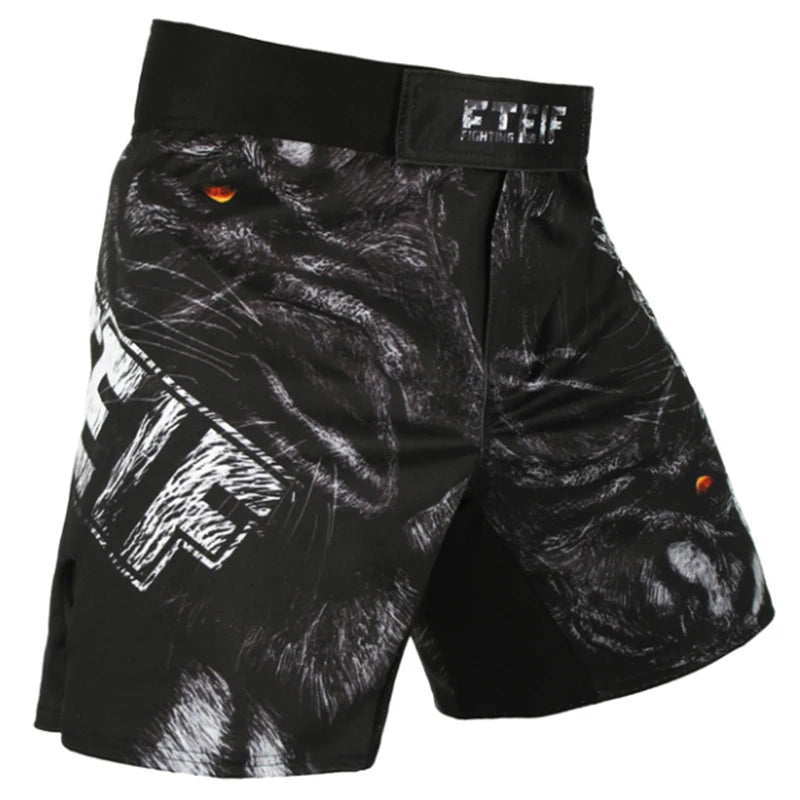 🐍 Snake Scale Fitness MMA Boxing Shorts | Ferocious Tiger Muay Thai Fight Shorts | Breathable Kickboxing Gear