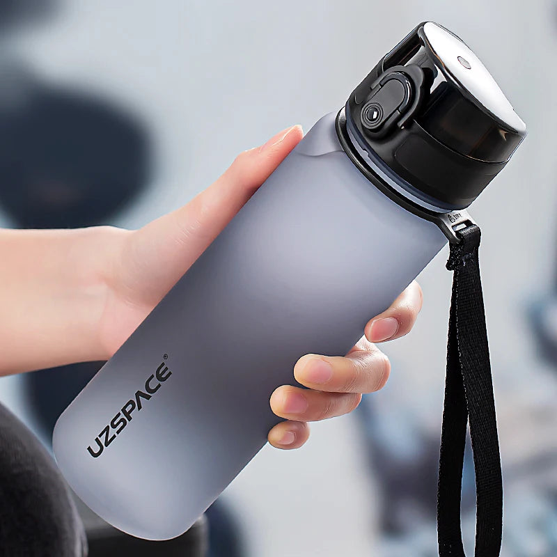 BPA-Free Sports Water Bottle | 500ml Tritan Frosted Plastic | Leakproof with Shaker & Tea Filter | Perfect for Gym & Travel