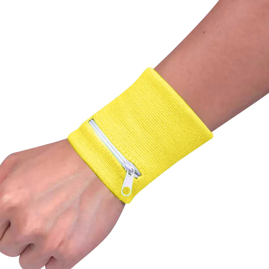 Unisex Zipper Wrist Wallet Pouch – Sports Arm Band Bag for MP3, Keys, Cards & More