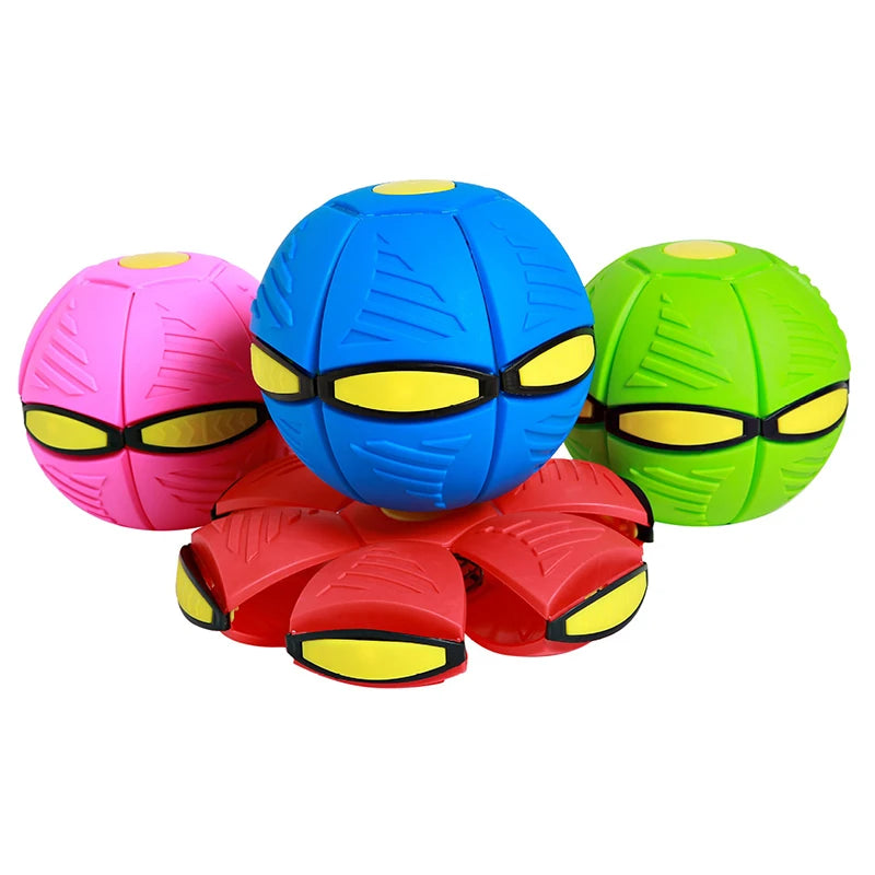 Magic Flying Saucer Ball | Light-Up Deformation Toy for Kids | Outdoor Fun & Parent-Child Interactive Gift