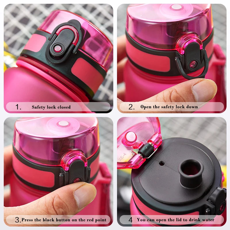 BPA-Free Sports Water Bottle | 500ml Tritan Frosted Plastic | Leakproof with Shaker & Tea Filter | Perfect for Gym & Travel