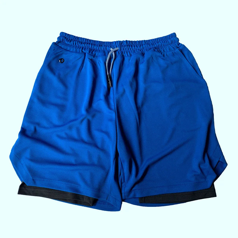 2024 Newest Running Shorts Men 2 in 1 Training Gym Shorts Fitness Men Joggers Jogging Summer Sports Shorts Workout Short Pants