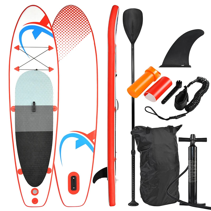 🏄‍♀️ Inflatable SUP305 Stand Up Paddle Board | Non-Slip Surfboard for All Skill Levels | Includes Paddle, Fin, Waterproof Bag & Air Pump