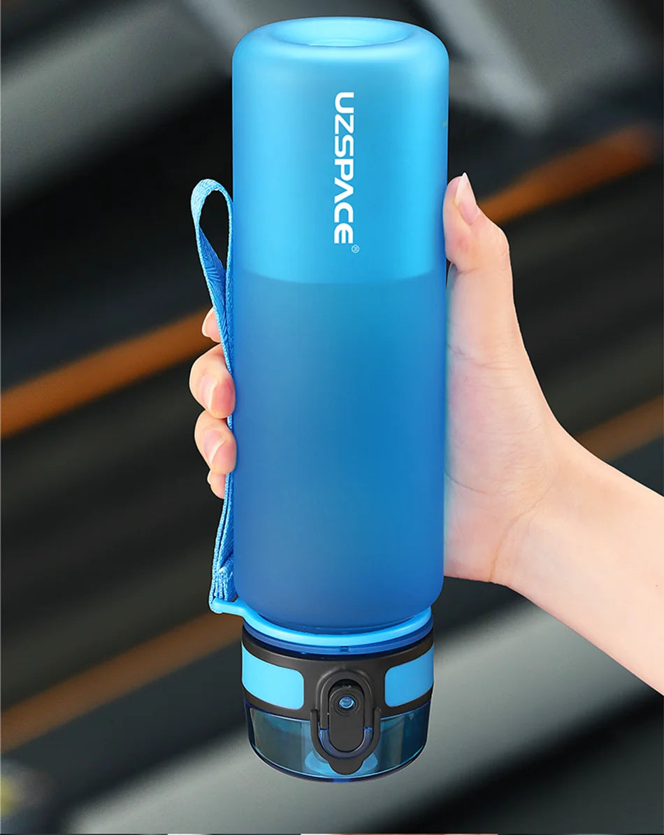 BPA-Free Sports Water Bottle | 500ml Tritan Frosted Plastic | Leakproof with Shaker & Tea Filter | Perfect for Gym & Travel
