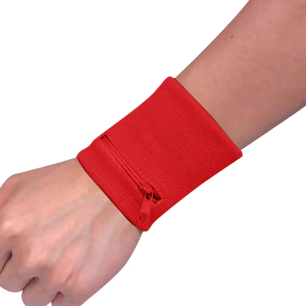 Unisex Zipper Wrist Wallet Pouch – Sports Arm Band Bag for MP3, Keys, Cards & More