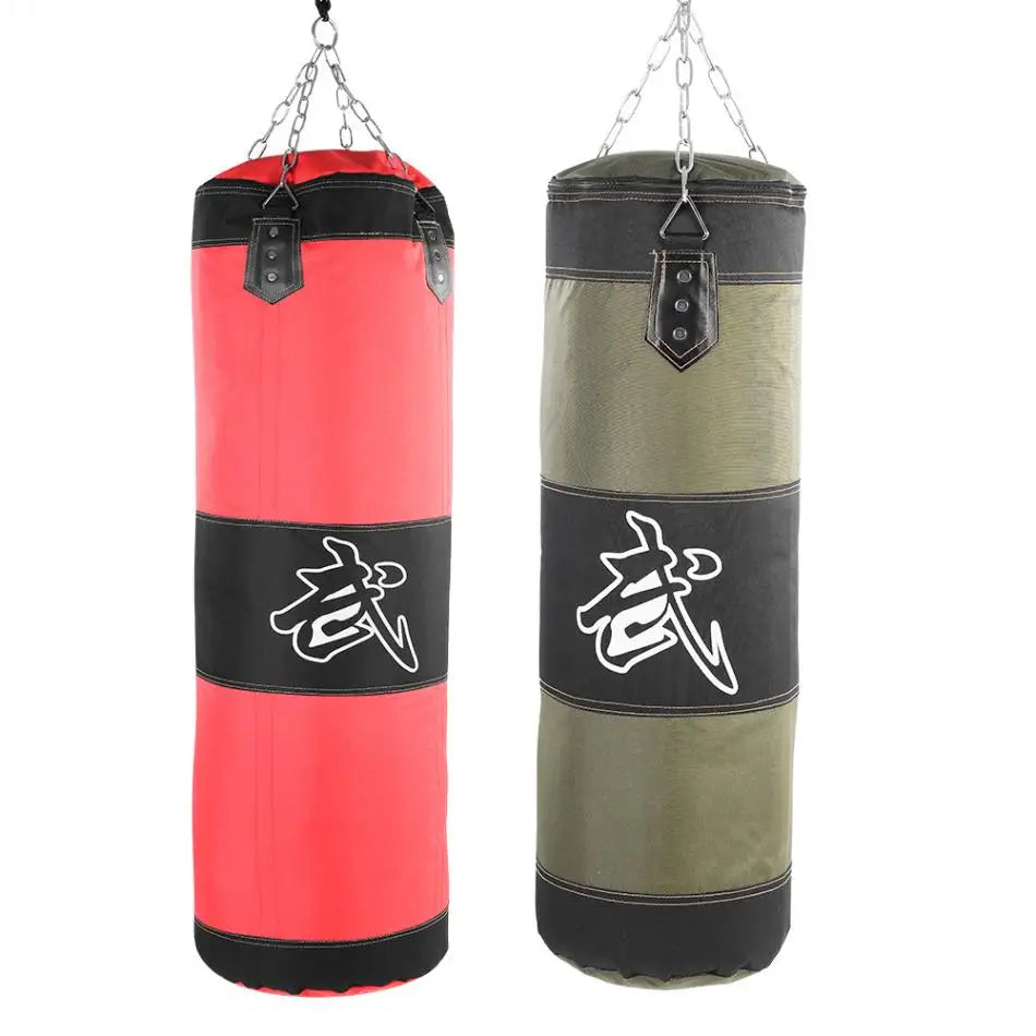 Heavy-Duty Hanging Boxing Sandbag Set – Ideal for Boxing, Kickboxing, and Karate Training – Includes Gloves & Wrist Guard 🥊