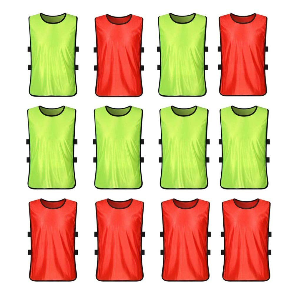 Pennies Kids Football Training Bibs Kids Soccer Training Vests for Soccer Basketball Volleyball and Other Team Games