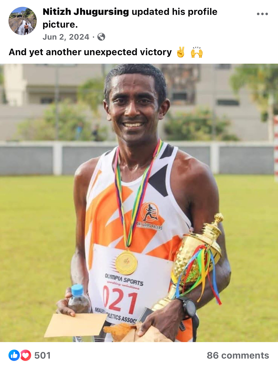 Nitish Jhugursing - Mauritian policeman, athlete, and coach