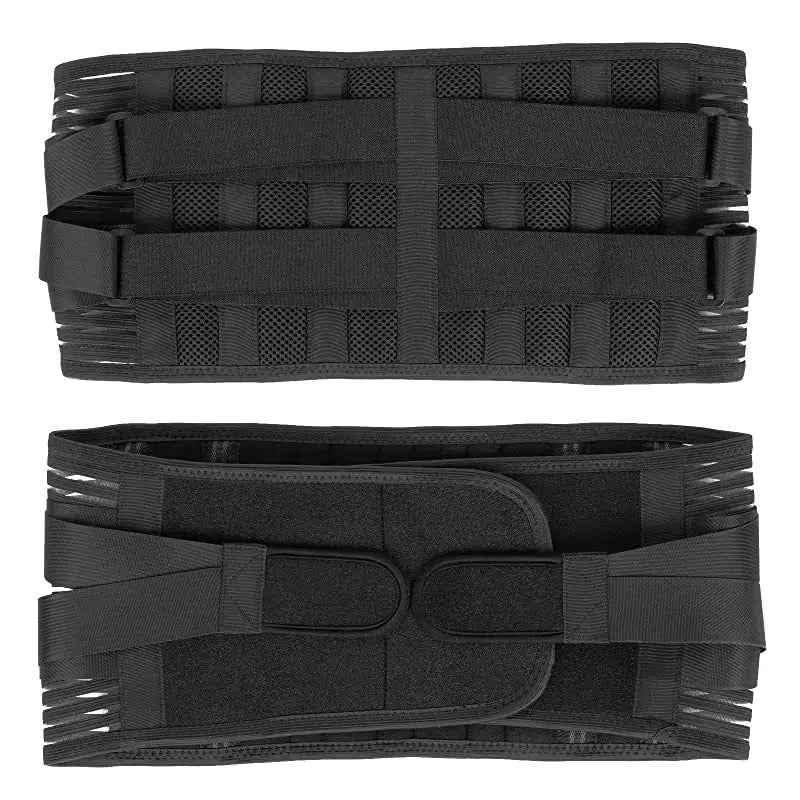 🏋️ Adjustable Lumbar Back Belt | Waist Support Trainer with 6 Stays | Abdominal Binder for Men & Women