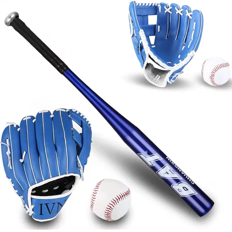 Baseball Sports Training Set: Aluminum Alloy Bat and Glove for Practice and Self-Defense