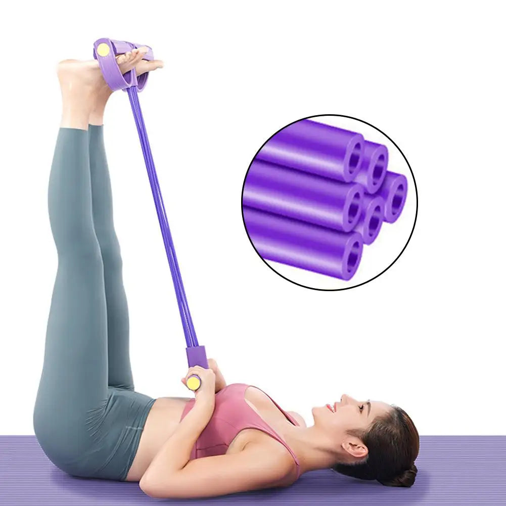 4 Resistance Elastic Pull Rope for Home Gym Training