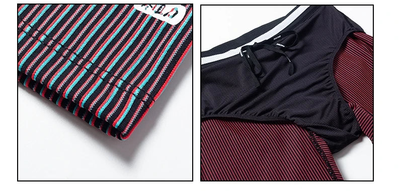 🏃‍♂️ Stripes Man Marathon Leggings | Quick-Drying Sports Mesh Shorts