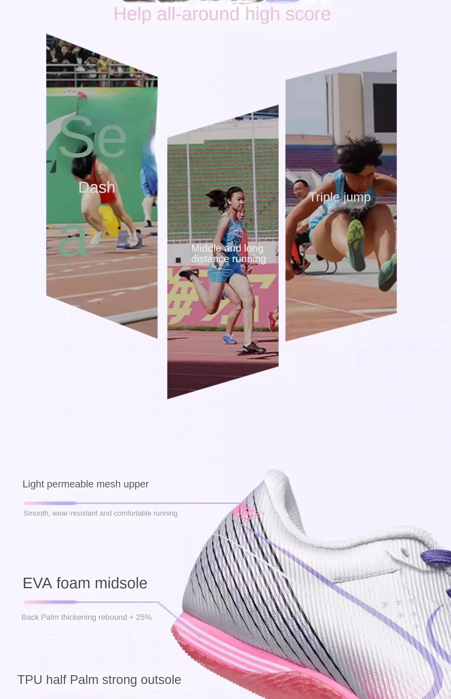 🏃‍♀️ Health Professional Sprint & Long Jump Spikes | Track & Field Racing Shoes