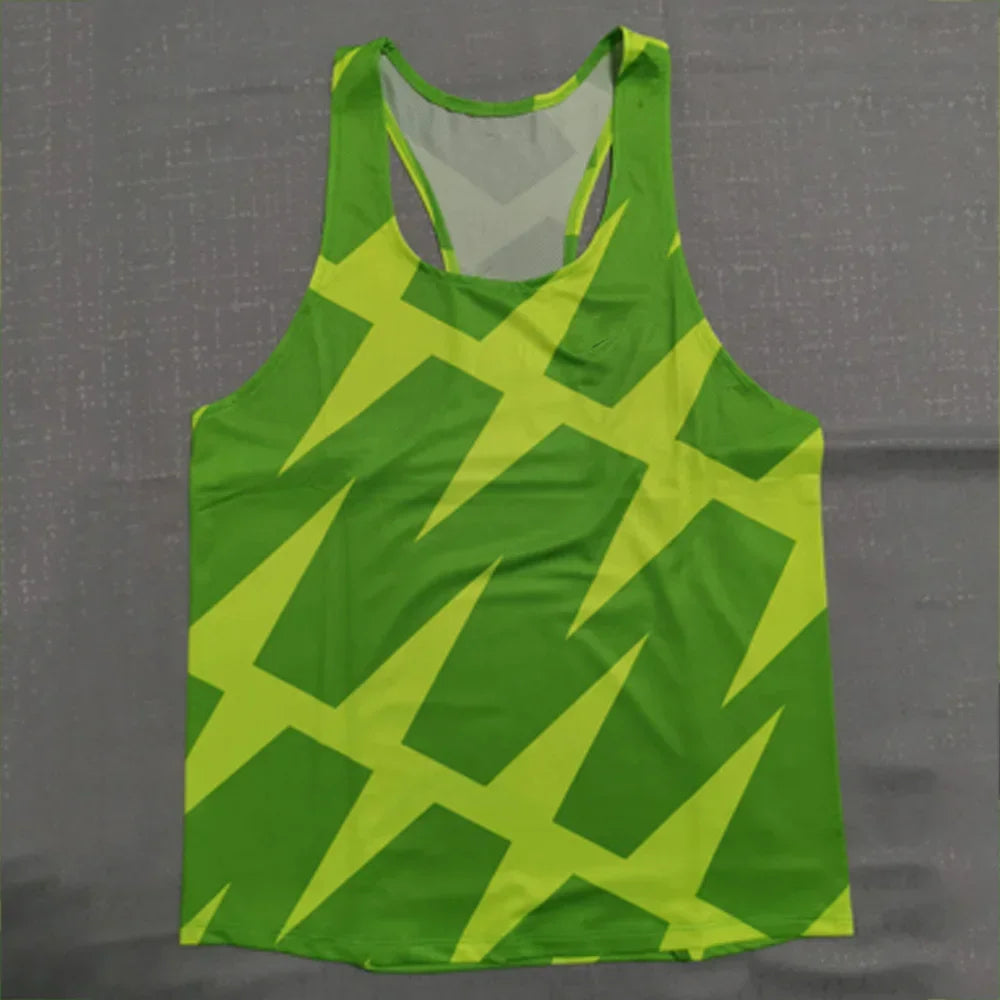 Men's Athletic Running Tank Top Ultra Lightweight Marathon Singlet Y-Back Shirts Dry Fit Workout Sleeveless T-Shirt Tank Tops