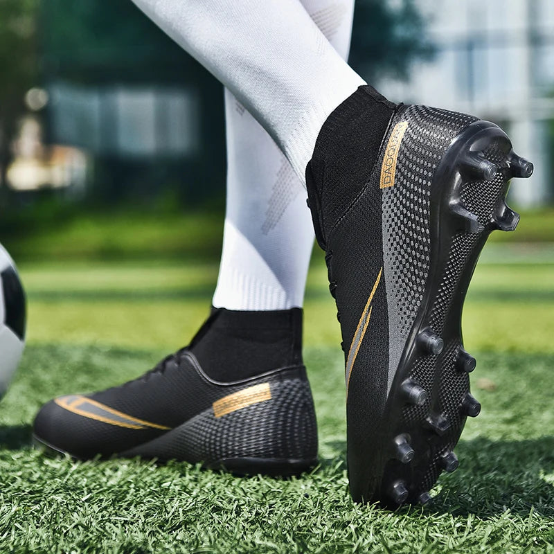 ⚽ Men's High-Cut Football Boots: Unleash Your Game with Assassin Chuteira TF/AG! 👟