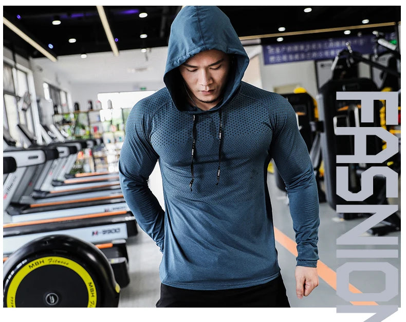 💪 Men's Fitness Tracksuit | Running Sport Hoodie & Joggers | Gym & Outdoor Workout Set