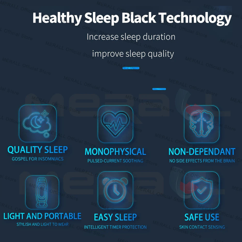 🌙  Pulse Sleep Aid Device – Micro-Current Therapy for Deep Sleep & Relaxation | Combat Anxiety & Insomnia | Portable Sleeper 💤