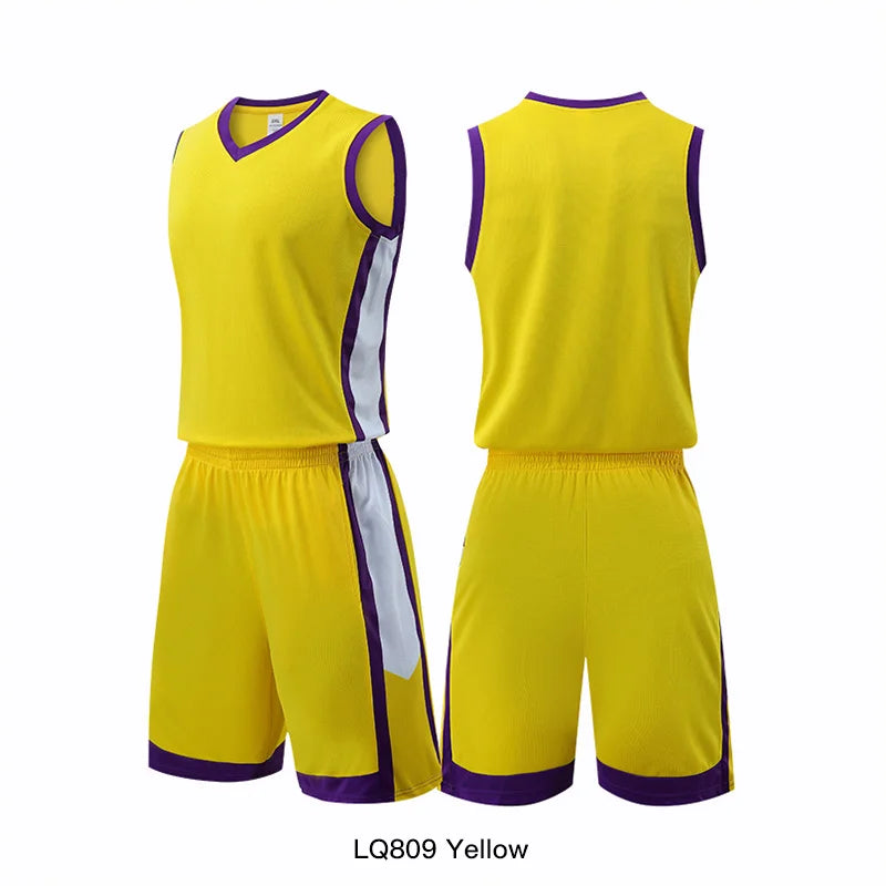 🏀 Customizable Basketball Jersey for Kids & Adults | Quick-Drying Training Uniforms & Tracksuits