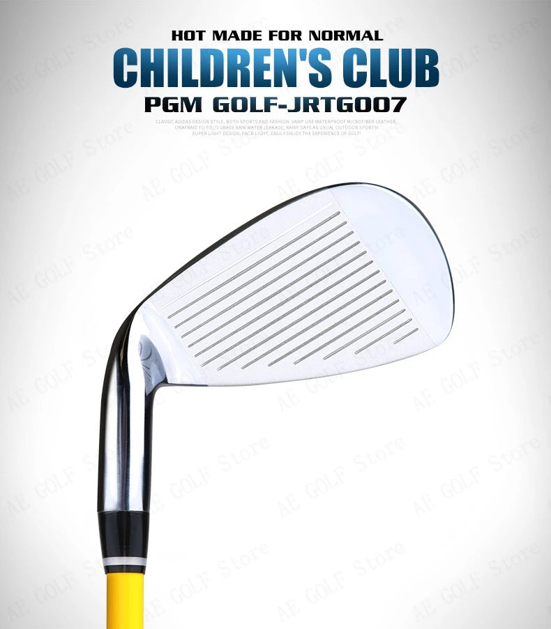 PGM Kids Golf Club Set (3-12 Years) | Complete Beginner's Kit with Wood, Iron, Putter & Bag