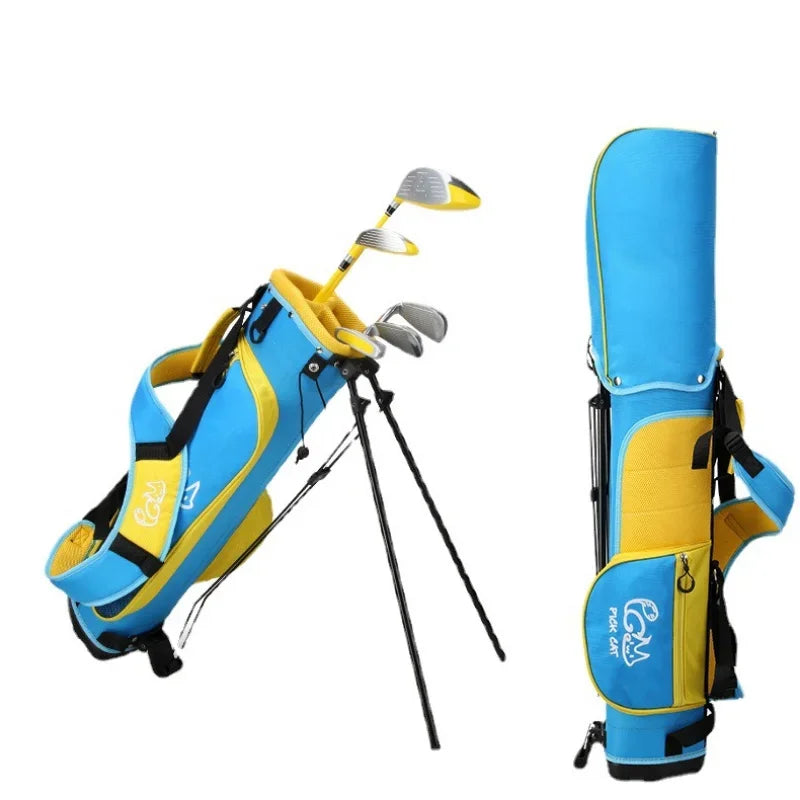 PGM Kids Golf Club Set (3-12 Years) | Complete Beginner's Kit with Wood, Iron, Putter & Bag