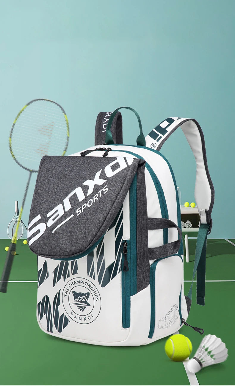 3-Pack Tennis Badminton Backpack with Shoe Compartment