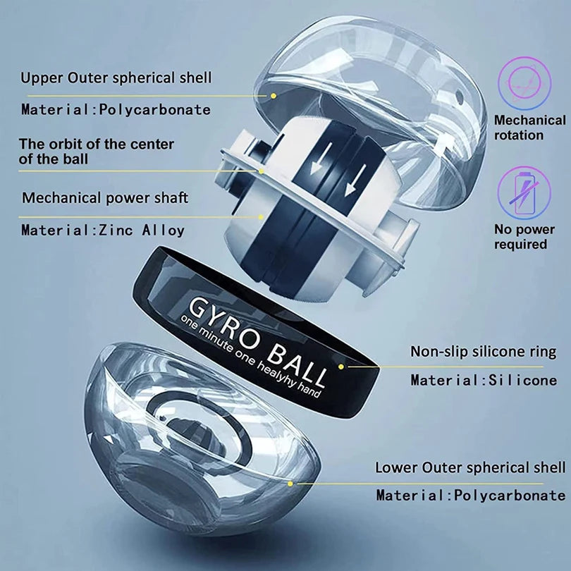 💪 Wrist Ball Power Trainer | Auto-Start Gyroscopic Power Ball | Arm, Hand & Forearm Exerciser