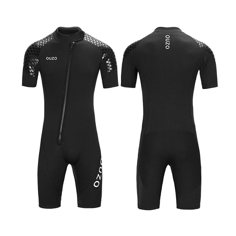 🌊 3MM Neoprene Short Sleeves Wetsuit for Men & Women | Couples Thick Scuba Diving Suit | Surfing & Snorkeling Swimwear