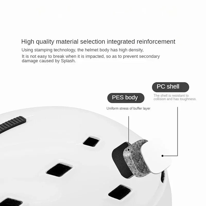 ⛷️ MOON Body Molding Ski Helmet | Professional Protective Cap for Outdoor Skiing | Sports Equipment