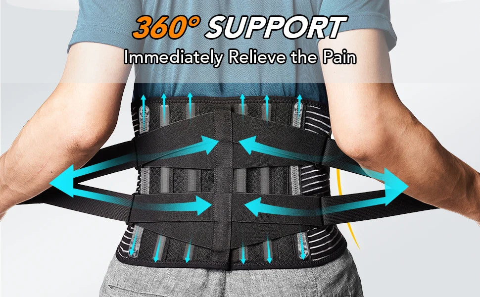 🌟 Hot Sale! Back Braces Waist Belt for Men & Women | Lower Back Pain Relief