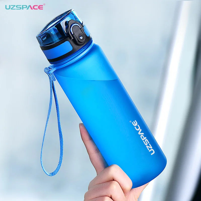 BPA-Free Sports Water Bottle | 500ml/1000ml Tritan Frosted Plastic | Leakproof with Shaker & Tea Filter | Perfect for Gym & Travel