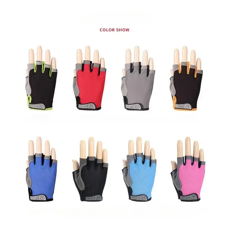 💪 Fingerless Gym Training Gloves for Men & Women – Anti-Slip Cycling, Fitness, Motorcycle, and MTB Gloves 💪