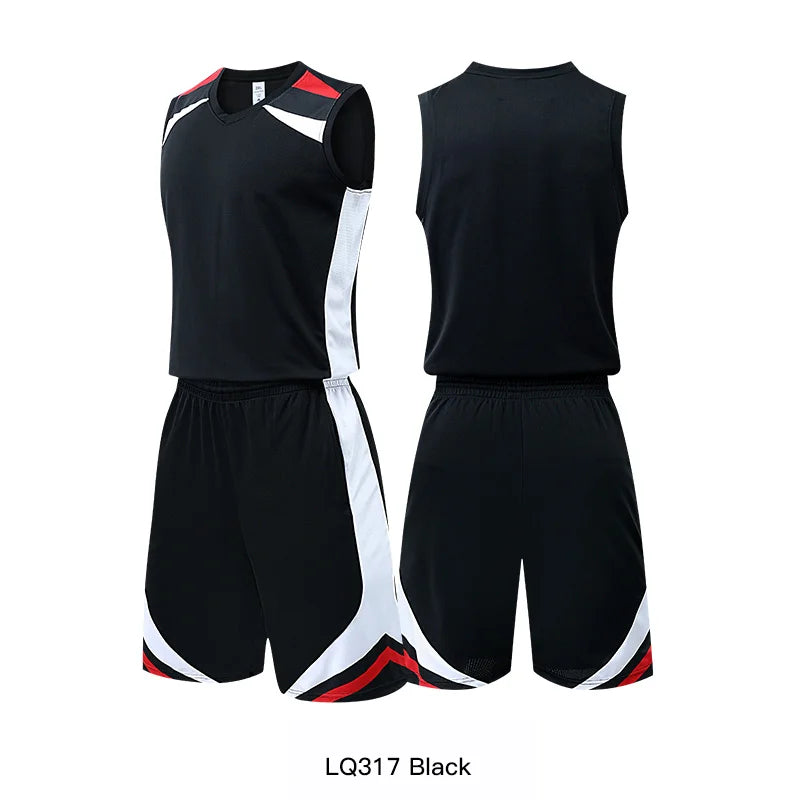 🏀 Customizable Basketball Jersey for Kids & Adults | Quick-Drying Training Uniforms & Tracksuits