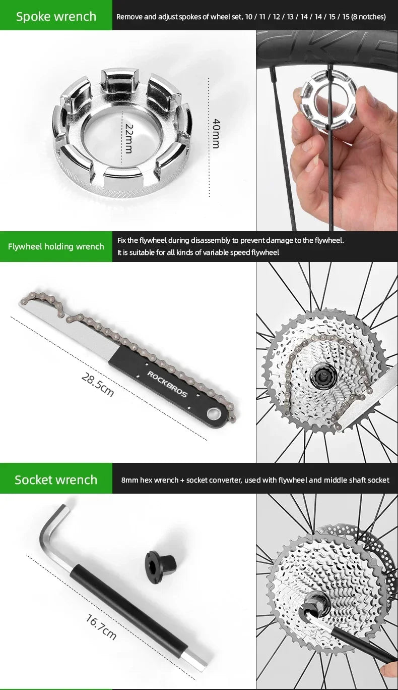 ROCKBROS Bicycle Tool Set: The Ultimate Cycling Repair Kit for Professionals