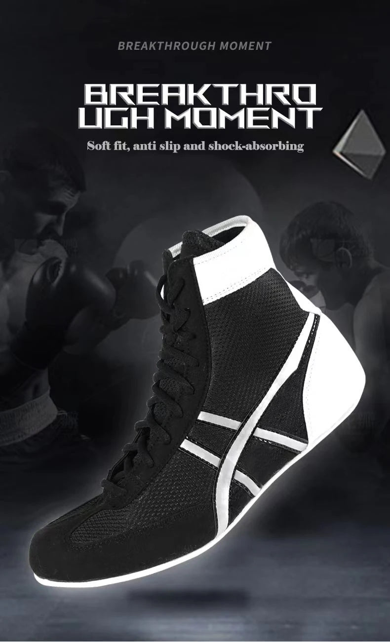 👟 Professional Unisex Boxing Shoes | Breathable & Wear-Resistant Non-Slip Wrestling Footwear | Fighting Sneakers for Gym Training