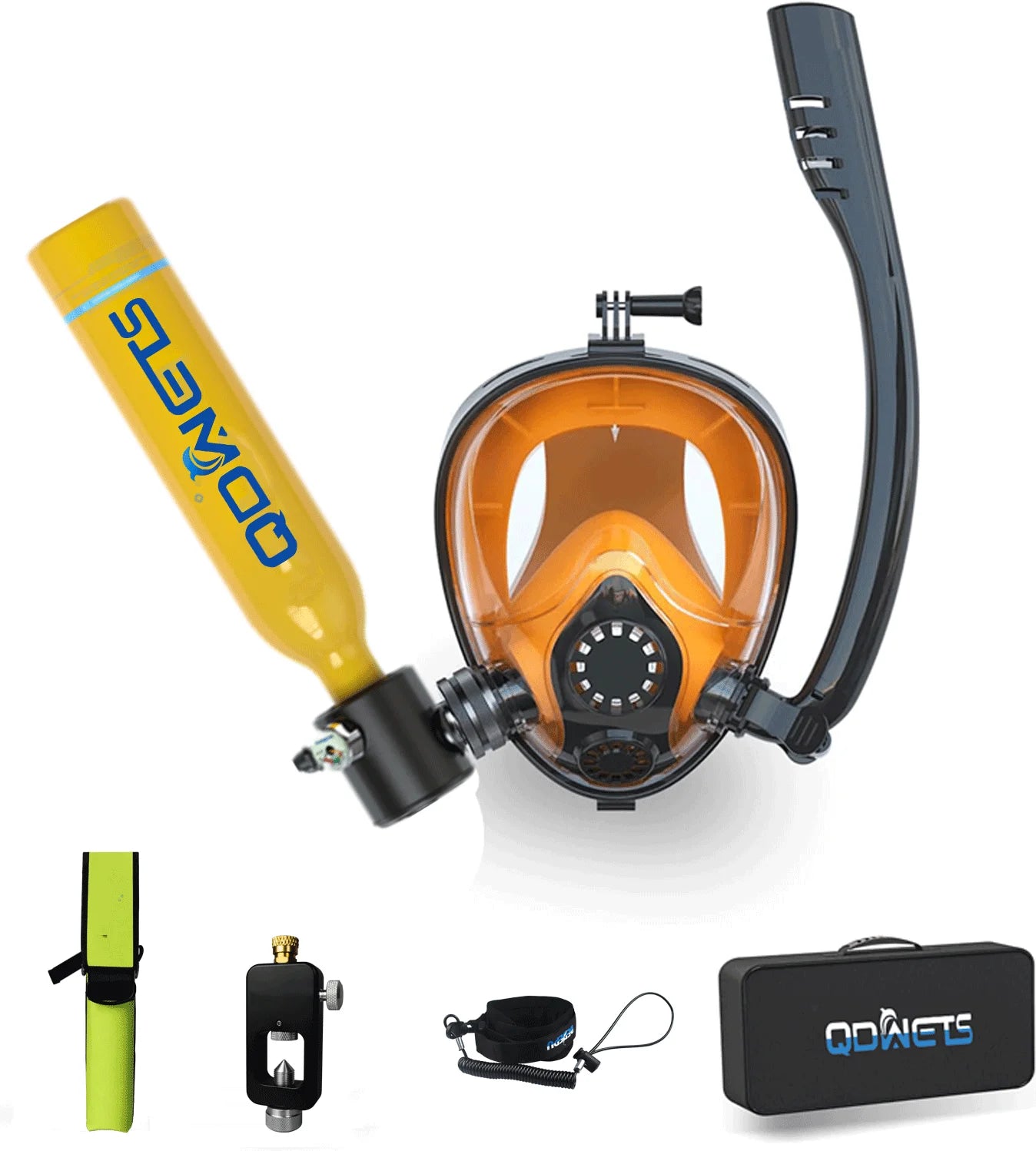 0.5L Mini Scuba Diving Tank Set with Snorkel & Mask